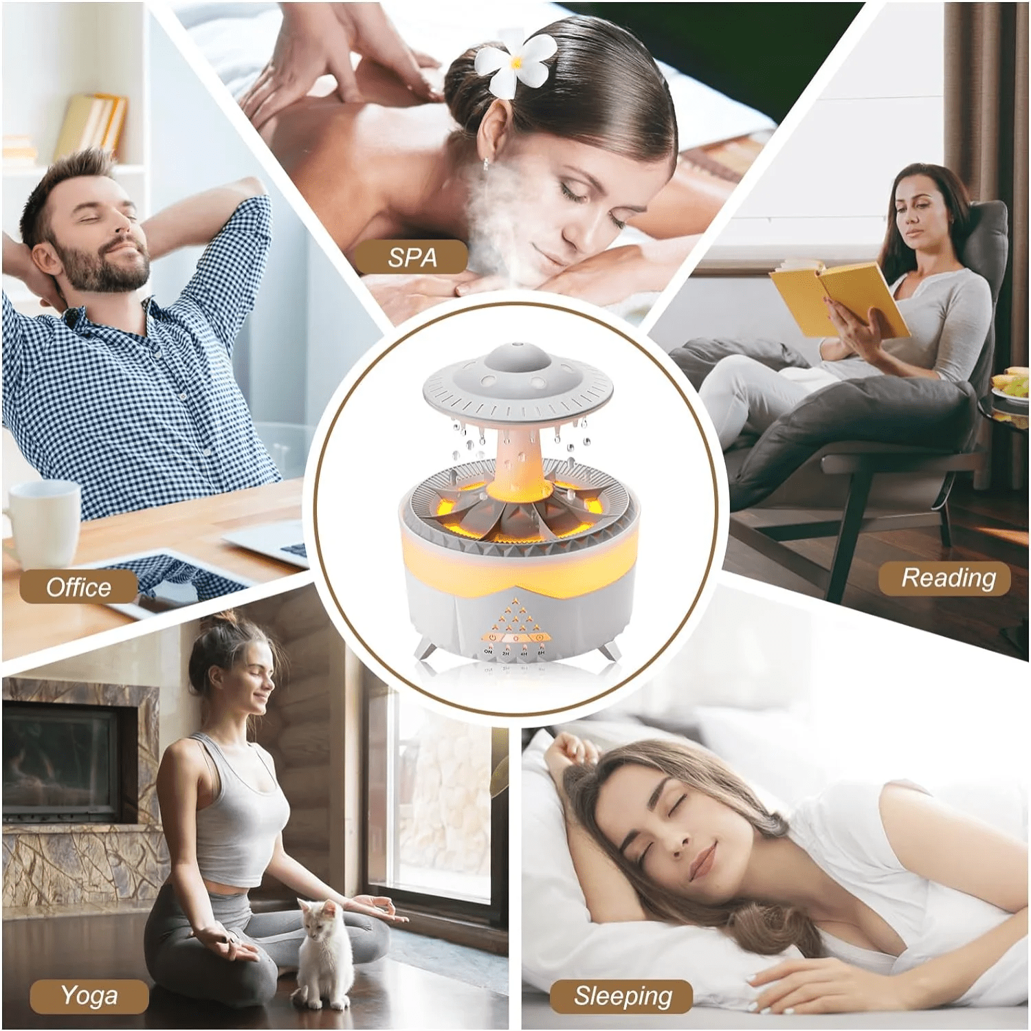Humidificador Ovni LED - Ofertecn