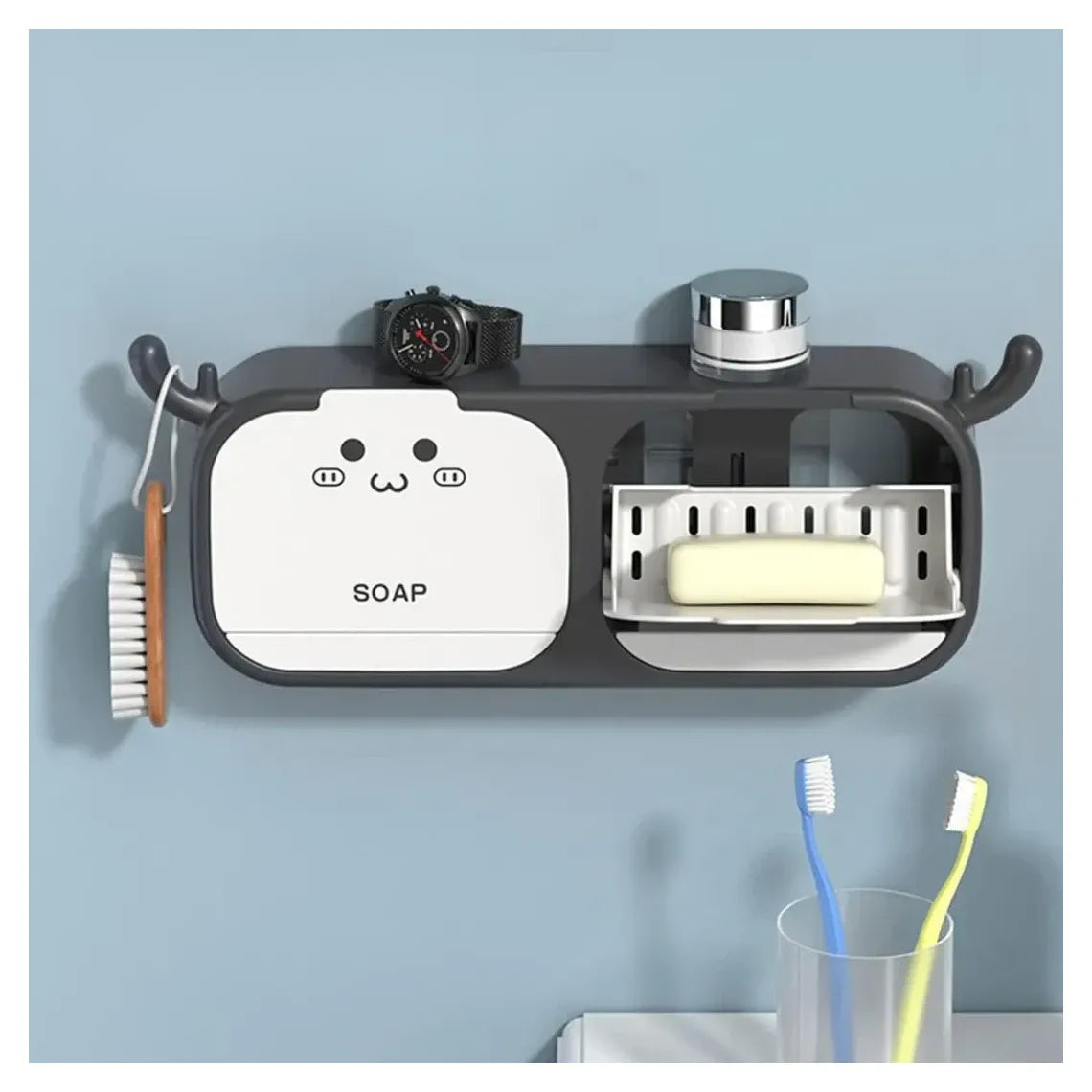 Jabonera Antideslizante Multiuso - Orden Seguro y Moderno