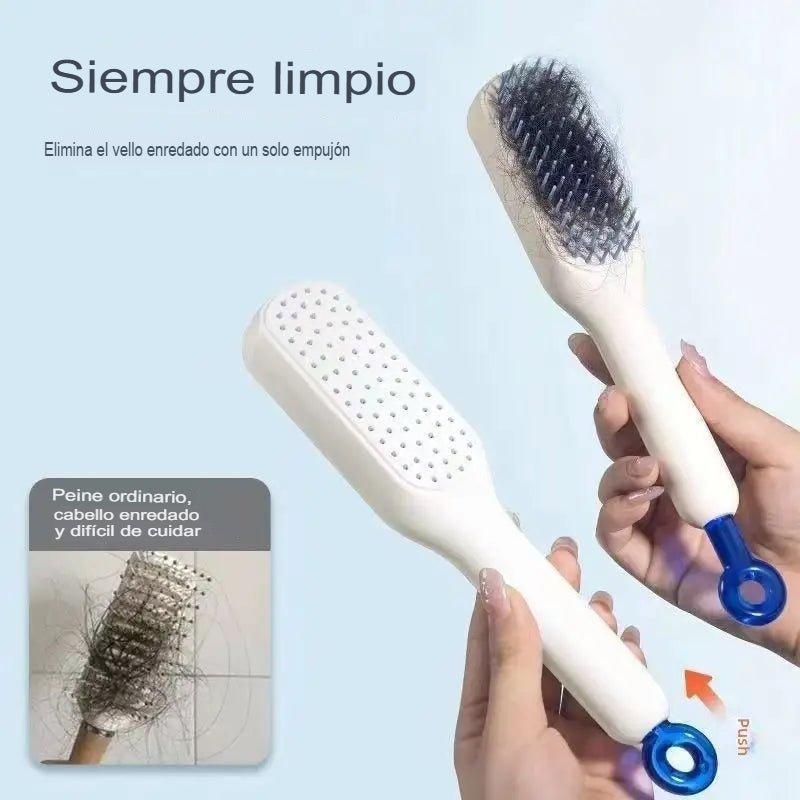 Peine De Masaje Autolimpiante - Ofertecn