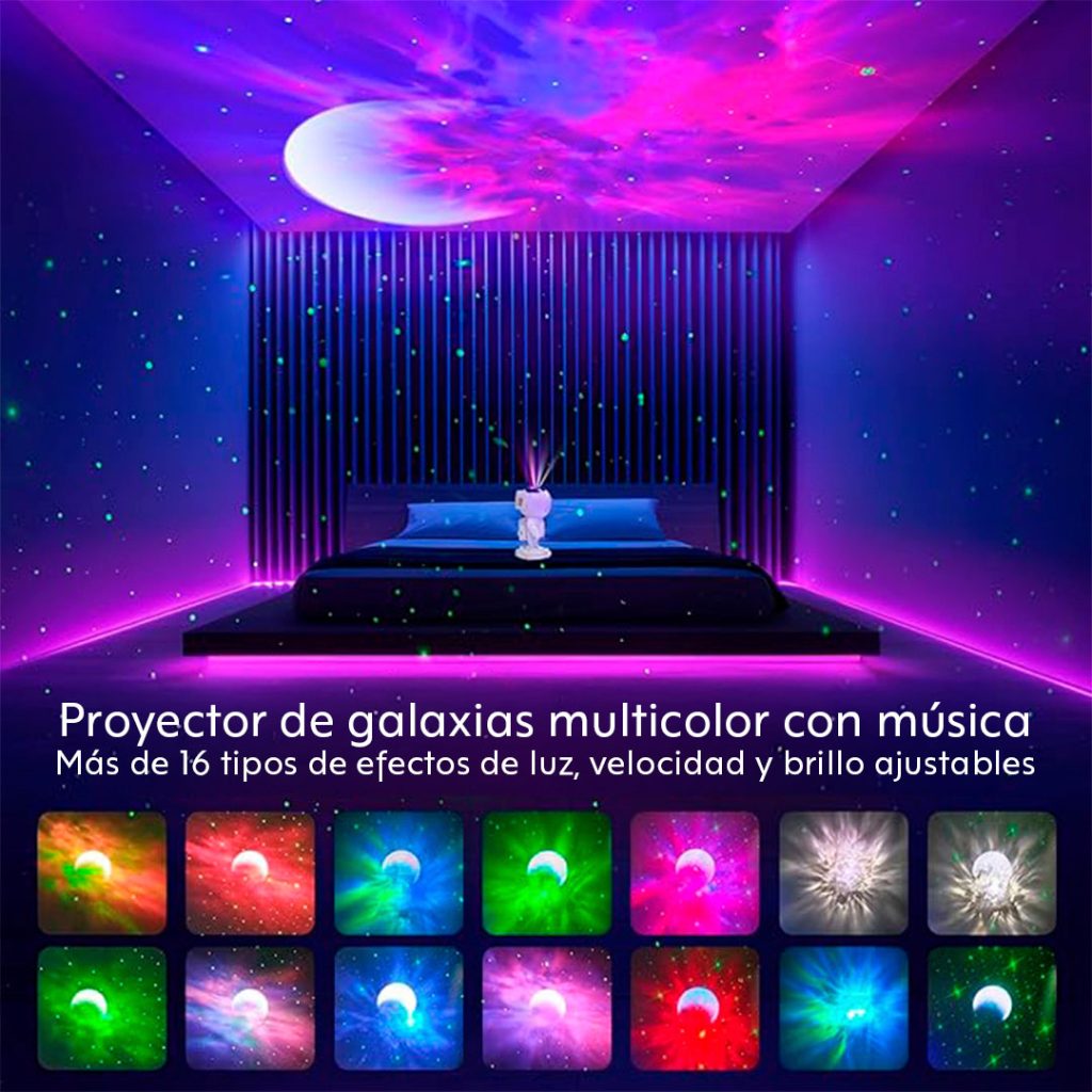 Proyector Astronauta con Parlante AstroGlow™ - Ofertecn