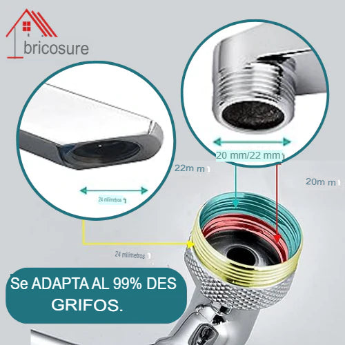 Grifo Extensible que Llega a Cada Rincón